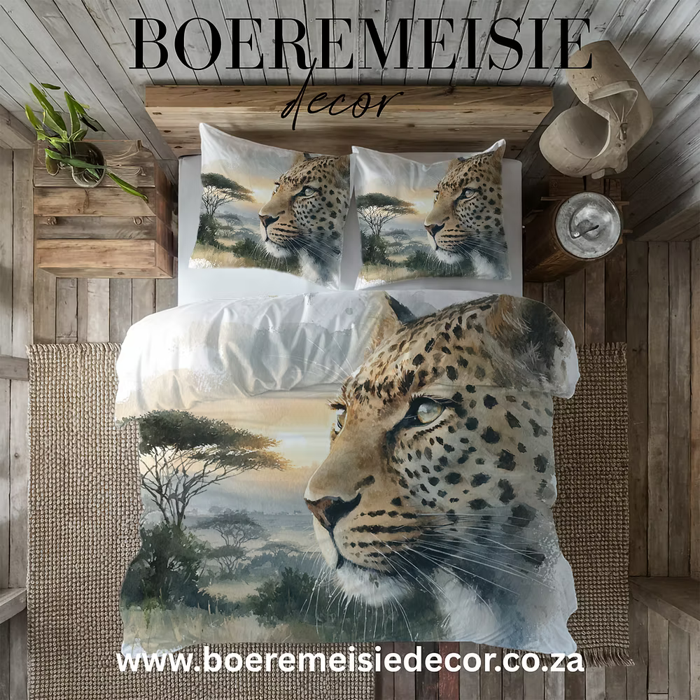 Leopard African Sunset