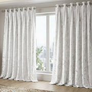 Marble Velvet Eyelet Curtains Size: 2.6 m x 2.4 m. Sold per drop.