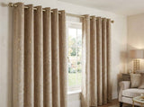 Marble Velvet Eyelet Curtains Size: 2.6 m x 2.4 m. Sold per drop.
