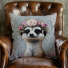 Meerkat flowers velvet 2