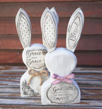 Bunny Motivation Wood and Clay
