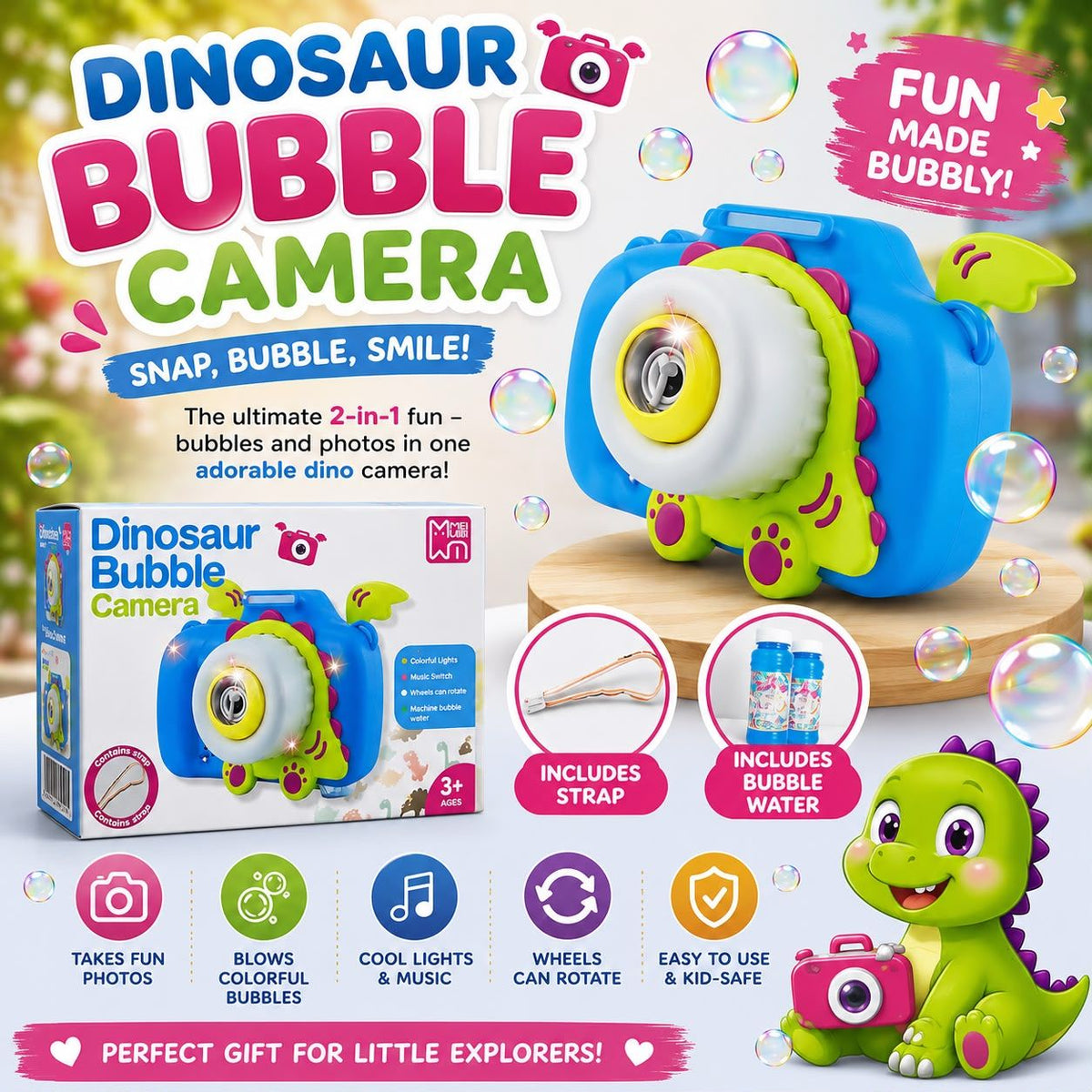 Dinosaur Bubble Camera
