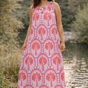 Boho Pink - Drawstring Dress