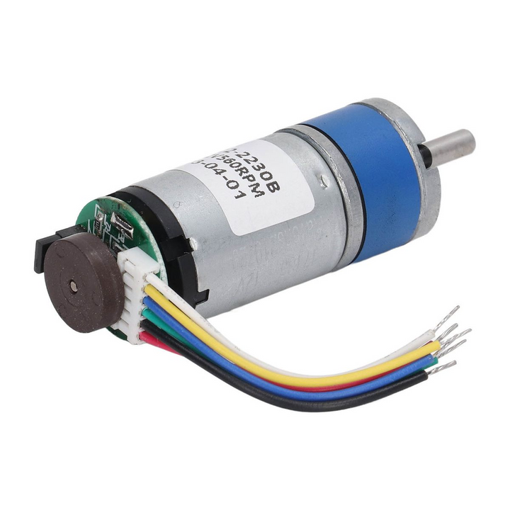 Planetary Gear Motor DC 12V 560RPM 22mm with Encoder for Machine