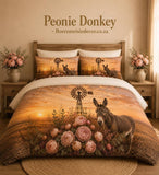 Pink Peony Donkey - Comforter