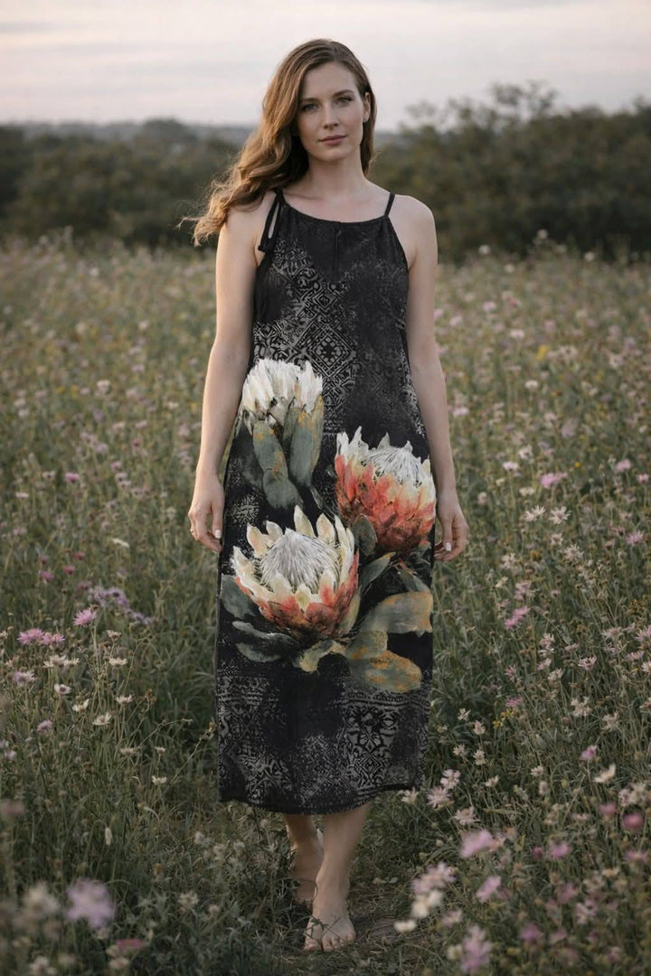 Protea Boho - Drawstring Flow Dress