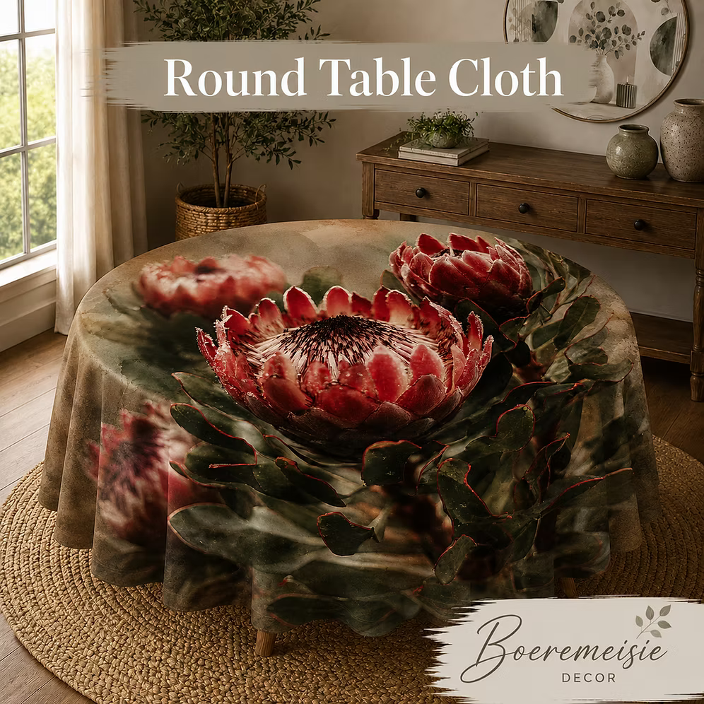 Round Table Cloth Proteas