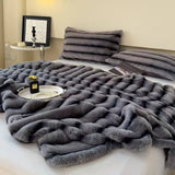 Rabbit Shoppia Fleece Blanket Queen Size