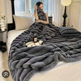 Rabbit Shoppia Fleece Blanket Queen Size