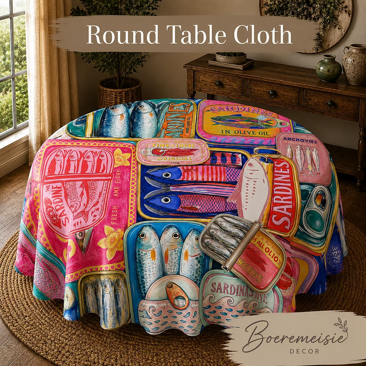 Round Table Cloth Sardines