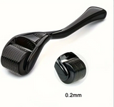 1pc Microneedle Skin Roller for Beard and Facial Hair, Unscented Manual Derma Roller for Men and Women, Self-Care and Christmas Gift, No Battery Needed