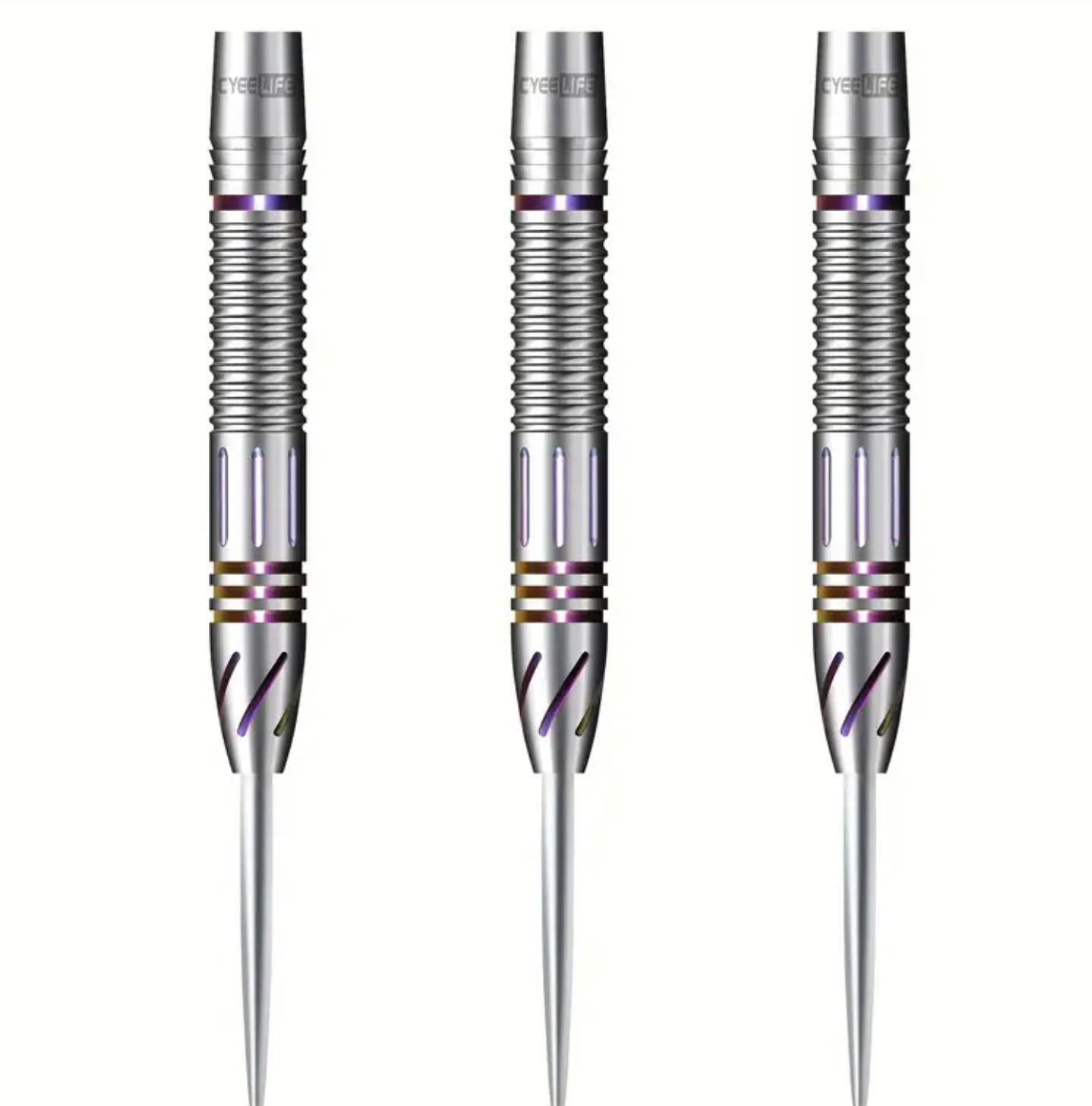 CyeeLife 22/23g Tungsten Steel Dart Field 90%, Black/Silvery, 6 Styles