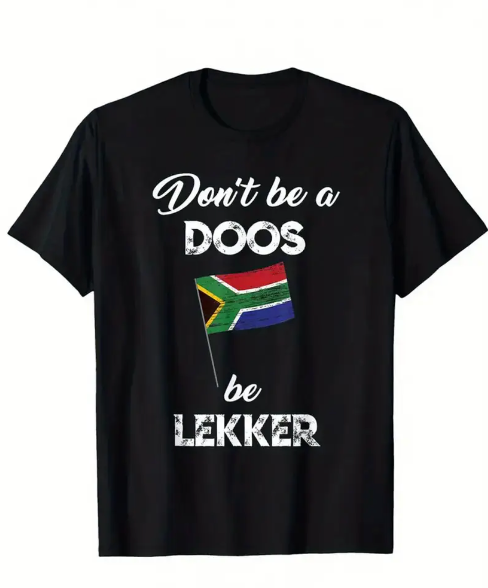 Men's Funny Afrikaans "Don't Be a Doppi - Be Leerker" T-Shirt