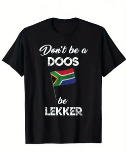 Men's Funny Afrikaans "Don't Be a Doppi - Be Leerker" T-Shirt