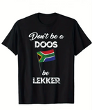 Men's Funny Afrikaans "Don't Be a Doppi - Be Leerker" T-Shirt