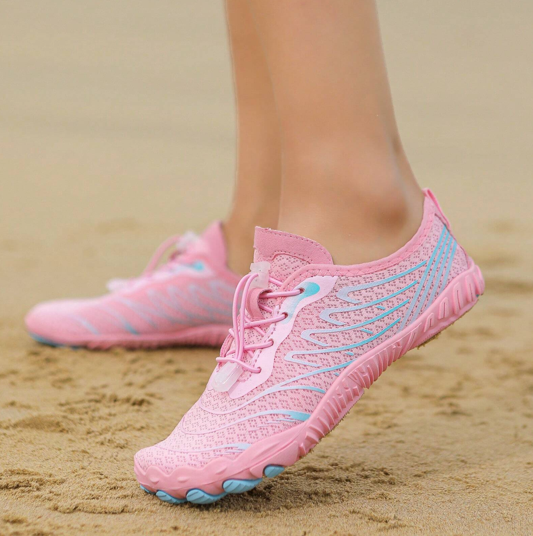 Lightweight Five-Toe Quick Dry Barefoot Beach Shoes, Suitable For Hiking, Climbing, Surfing, Fishing, Men & Women