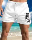 Men'S Quick-Dry Breathable Beach Shorts - Lightweight Hiking Running Camping Shorts with Geometric Pattern, All-Season Outdoor Activewear for Men, Hiking Gear, Adjustable Drawstring Waist, Durable Sportswear
