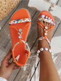WRCVS Beige Women Flat Sandals, Criss-Cross Strap Open Toe Casual Comfort Slip-On Shoes, Non-Slip