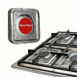 20pcs Aluminum Foil Gas Stove Protector Liners, Heat & Water Resistant Stove Cover Stickers