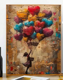 1 Set Balloon-Themed DIY Digital Oil Painting Kit, Includes Frame-Free Supplies,