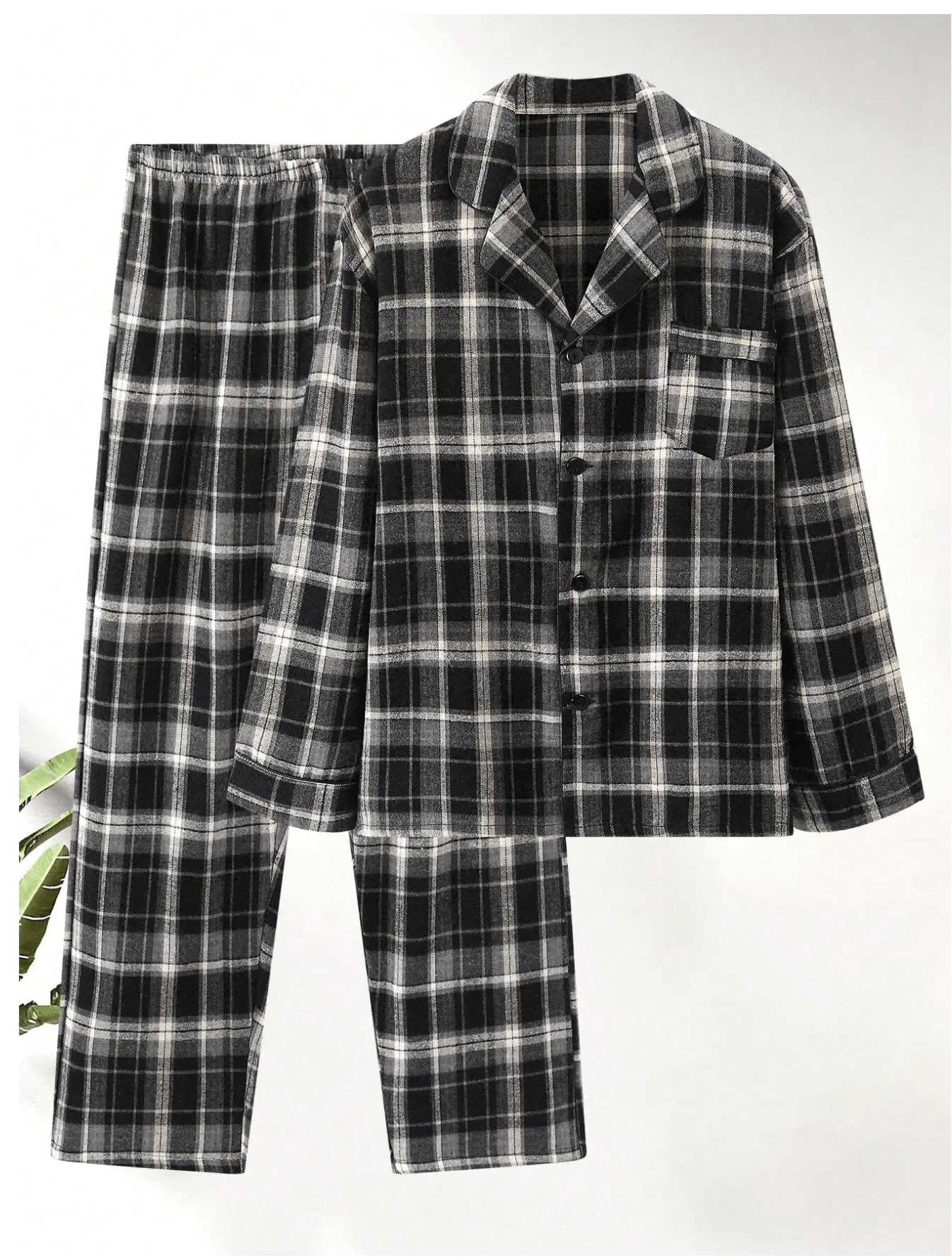 New Fashionable Plus Size Men's Autumn/Winter Pajama Set