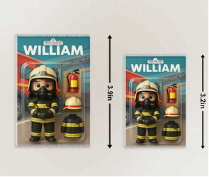 Custom 2D Action Figure Pack Packaging Toy Box Style Art Gift Personalized Car Ornament Gift For Family, Friends