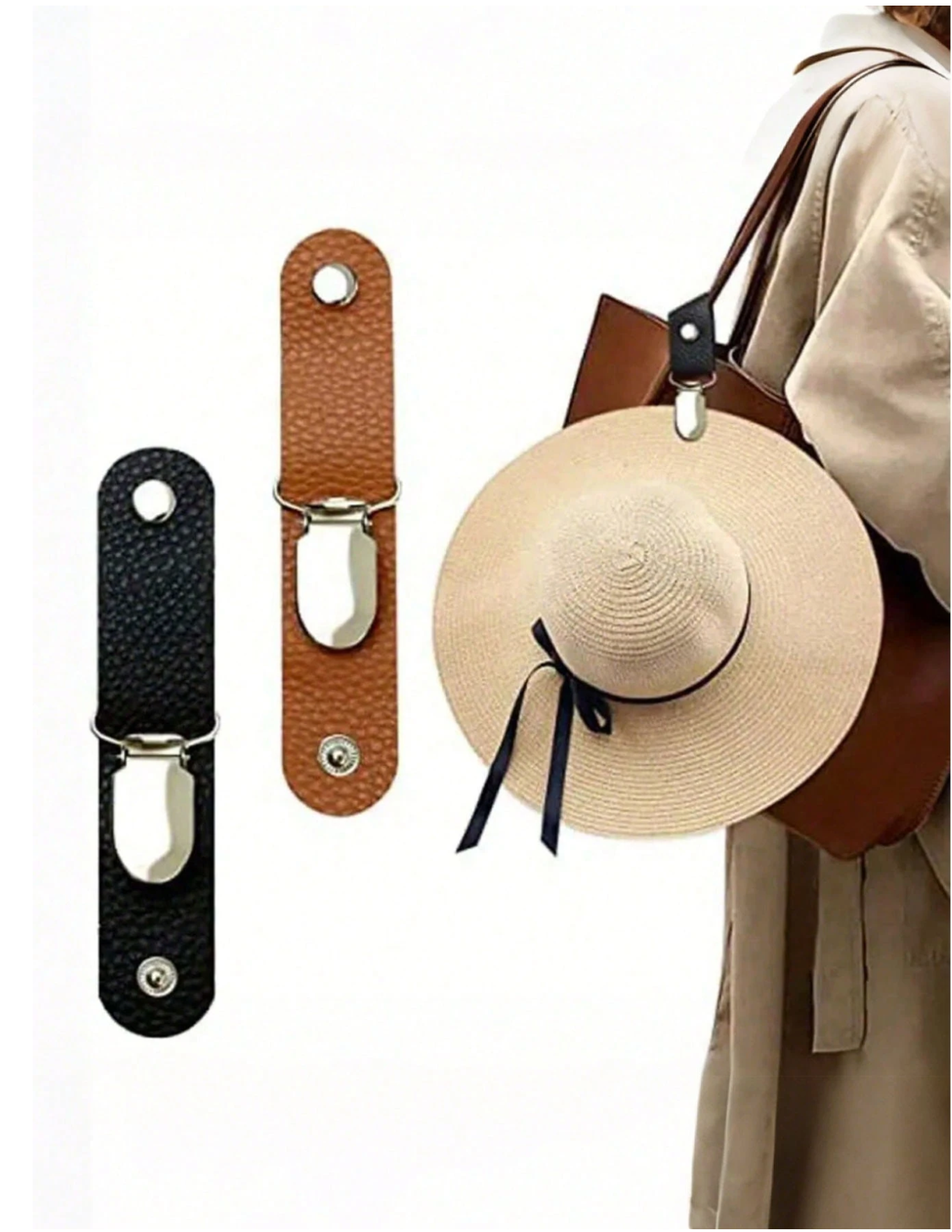 Versatile Leather Hat Clip For Travel And Camping - Securely Fasten The Hat To A Bag Or Suitcase Boy