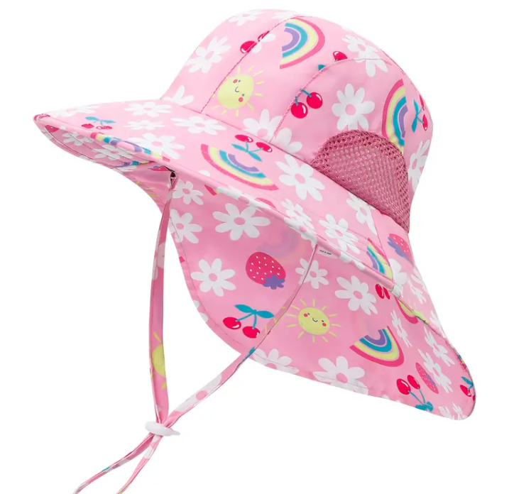 Youngsters' Summer Bucket Hats with Side Mesh - Lightweight, Breathable Sun Protection for Beach