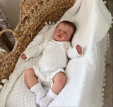 50cm 20inch LouLou Reborn Youngsters Doll with 3D-Painted Skin & Visible Veins, Soft Vinyl Limbs & Cloth Body, Sleeping Youngsters Bebe