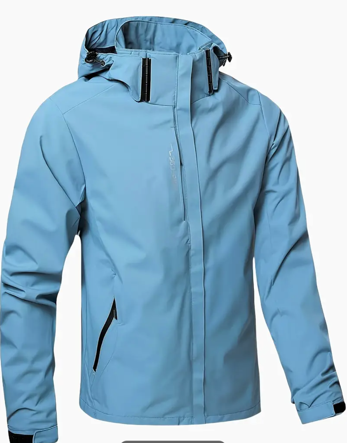 Men's Clothing Spring Loose Zipper Classic Lightweight Jacket Removable Hooded Coat, Sports Outdoor Fishing Casual Jacket