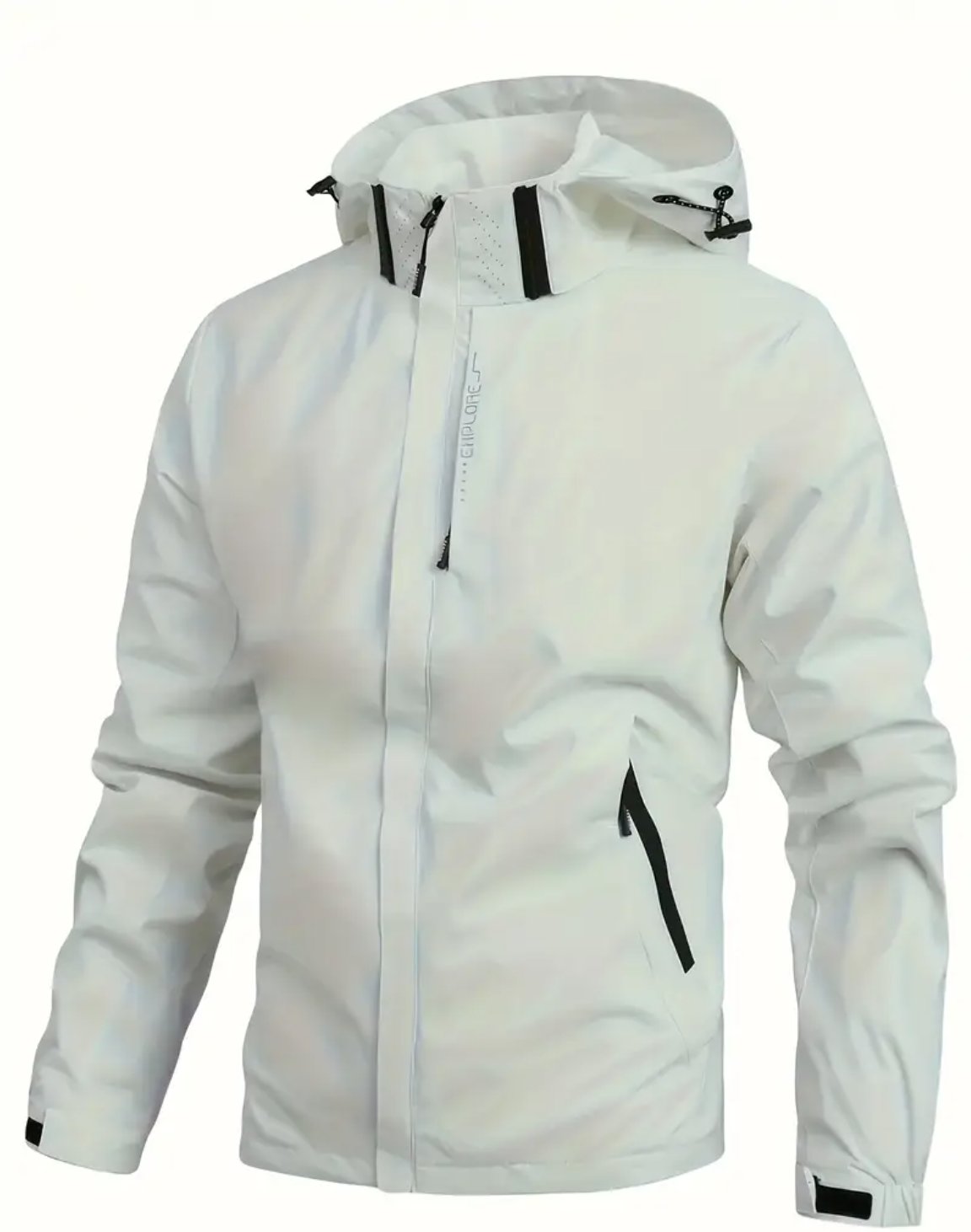 Men's Clothing Spring Loose Zipper Classic Lightweight Jacket Removable Hooded Coat, Sports Outdoor Fishing Casual Jacket