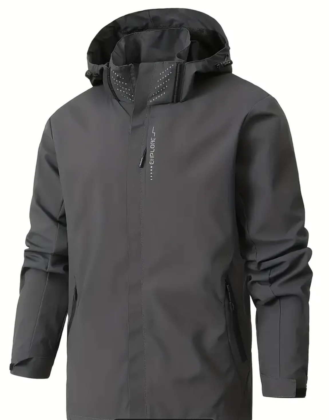 Men's Clothing Spring Loose Zipper Classic Lightweight Jacket Removable Hooded Coat, Sports Outdoor Fishing Casual Jacket