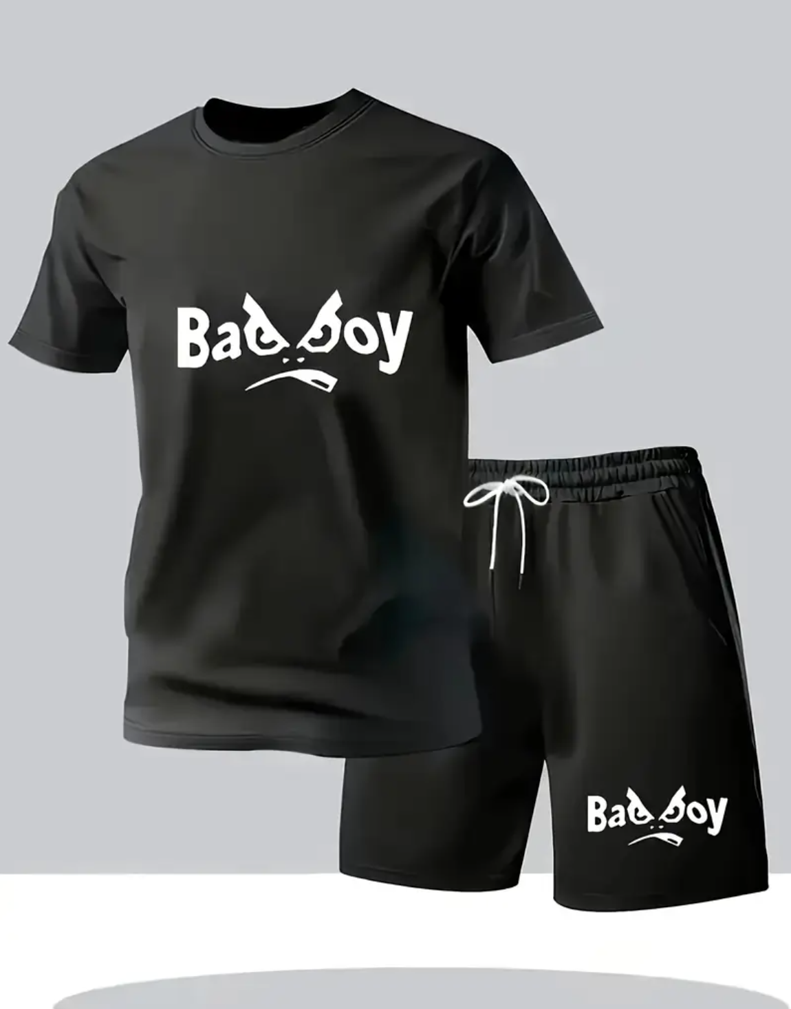 Men'S Summer Casual Suit: a Stylish Short-Sleeved T-Shirt And 2025 Print Shorts, a Must-Have for Outdoor Activities