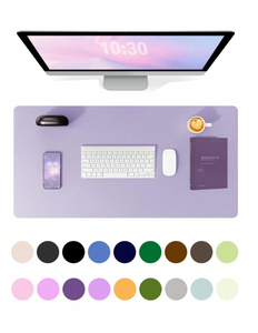 60 X 35 Cm Leather Desk Mat, Leather Mouse Pad, Computer Keyboard Integrated Desk Mat, Large Mouse
