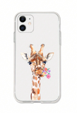 Galaxy S23 Ultra Apple Giraffe Pattern Clear Phone Case Waterproof Shockproof Anti-Fall Scratch Resistant
