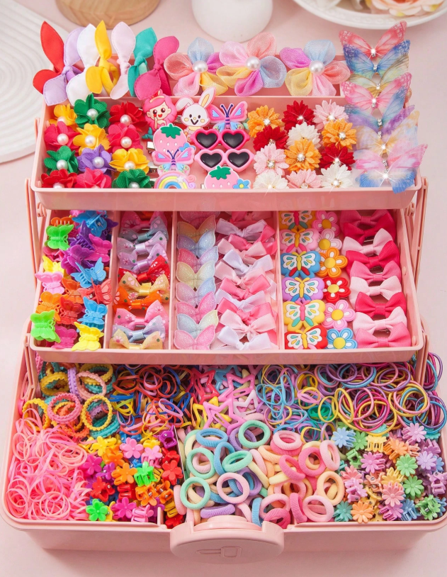 Girls Colorful Bow Hair Clips
