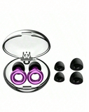 1 Pair Electroplated Ear Plugs, Silicone Material, Concert Earplugs, High-Fidelity Hearing Protection Noise-Proof,