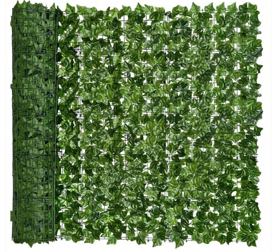 1 Roll, Artificial Ivy Privacy Fence Wall Screen, Artificial Hedges Fence And Faux Ivy Vine Leaf