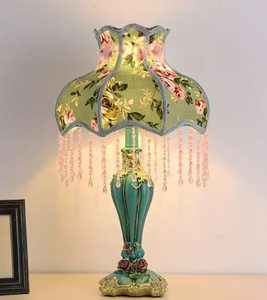 Victorian Style European Living Room Table Lamp - Vintage American Classic Luxurious Romantic Bridal Decor