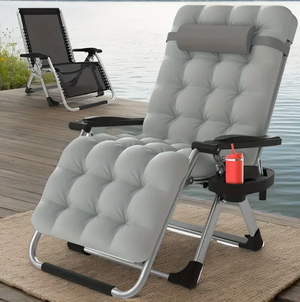 outdoor only It can be used for drinking tea and reading outdoors, or for sunbathing on the beach. It is also a good choice for camping, fishing, and barbecue.