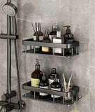 No Drill Bathroom Shelf, Wall-mounted Storage Rack, Shower Gel And Cosmetics Organizer