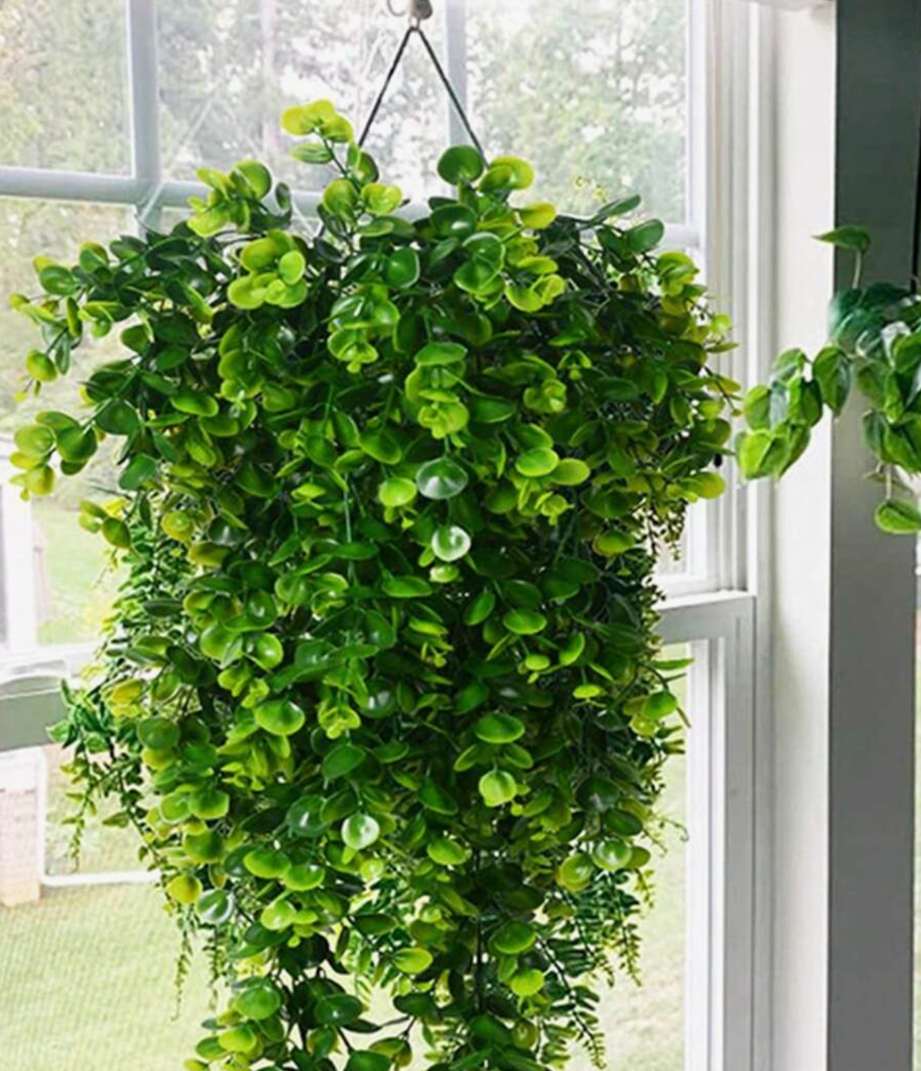 1pc 80cm Artificial Rattan Eucalyptus Hanging Fake Plants Vine Home Outdoor Decor