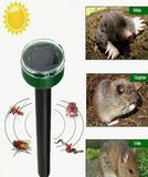 2Pce Ultrasonic Solar-Powered Lawn Light For Outdoor Pest Control, Drive Mice, Snakes And Other Insects