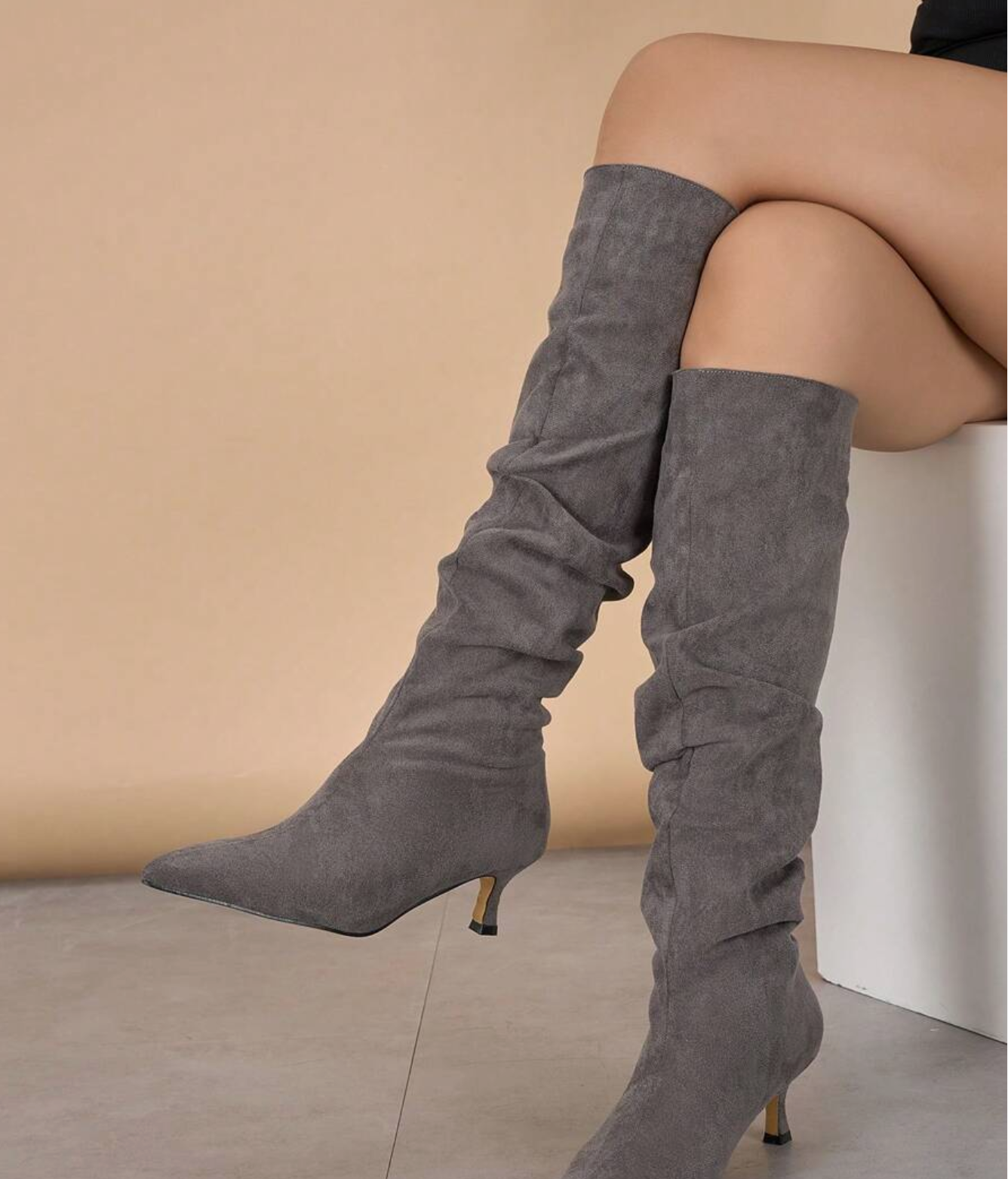 Women's Pointed Toe Stiletto Heel Ankle Boots,