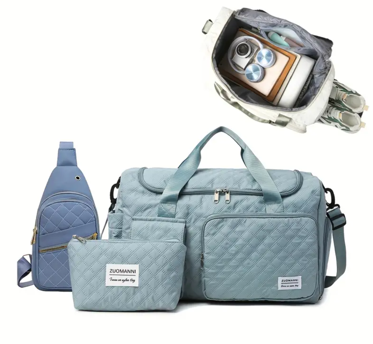 Large Capacity Women's Bag Set Valentine's Day Gift Fitness Travel Sports Bag