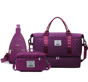 Multifunctional Large Capacity Travel Bag Set, New Simple Fitness Bag