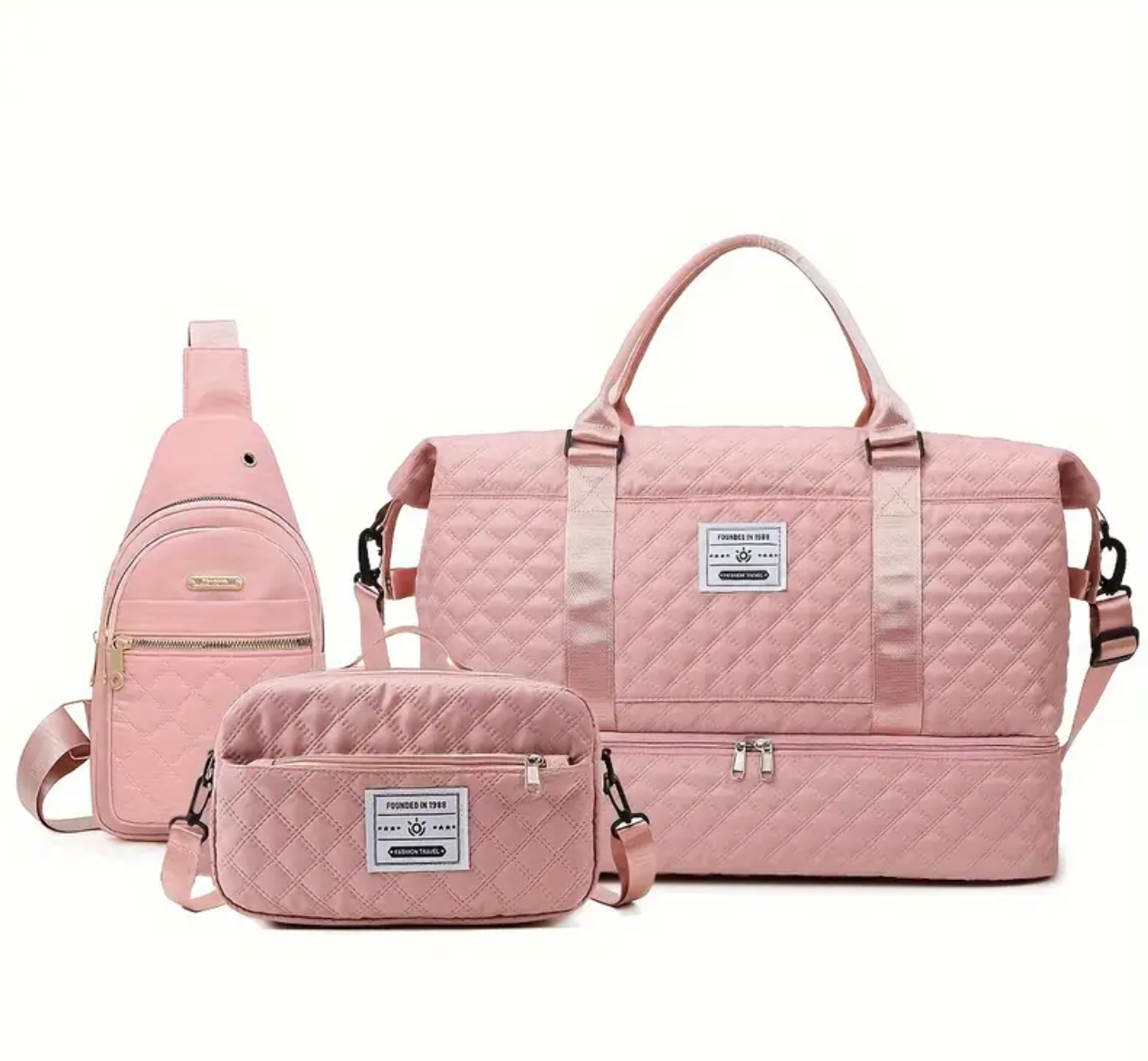 Multifunctional Large Capacity Travel Bag Set, New Simple Fitness Bag