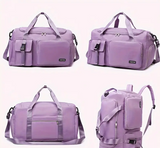 Versatile Women's Travel & Gym Bag - Chic Pink, Multi-Functional Organizer with Large Capacity,