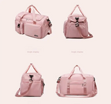 Versatile Women's Travel & Gym Bag - Chic Pink, Multi-Functional Organizer with Large Capacity,