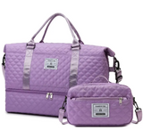 2pcs Set Luggage Storage Bag, Lightweight Foldable, Expandable Carry-On Weekend and Overnight Bag, Hospital Bag for Women,